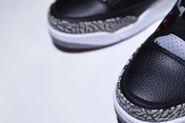 Black 854262-001 Air Jordan Cement 3 0324
